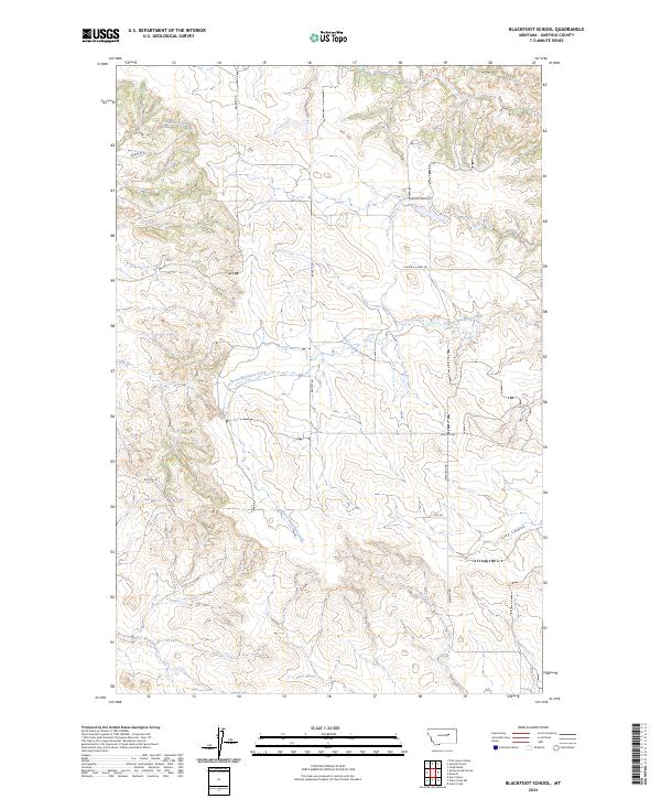 USGS Topographic Map – Blackfoot School