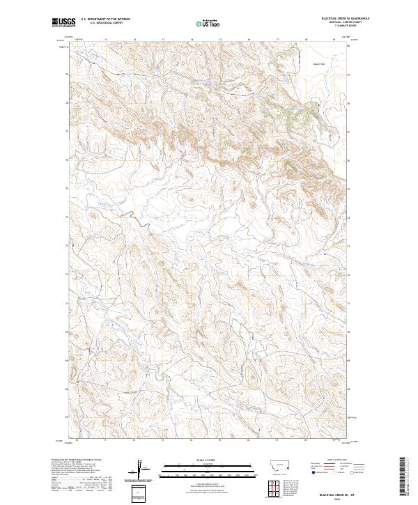 2024 Map of Blacktail Creek SE, 2024 Print