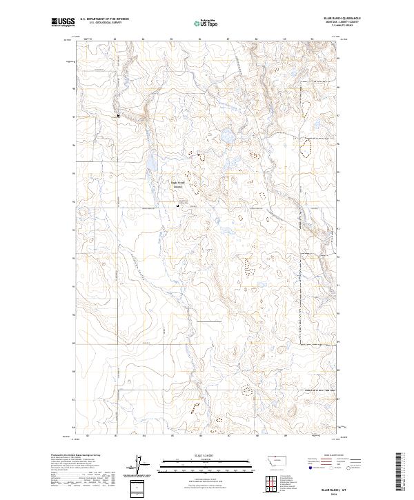 USGS Topographic Map – Blair Ranch