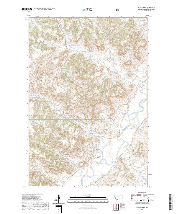 USGS Topographic Map – Bloom Creek