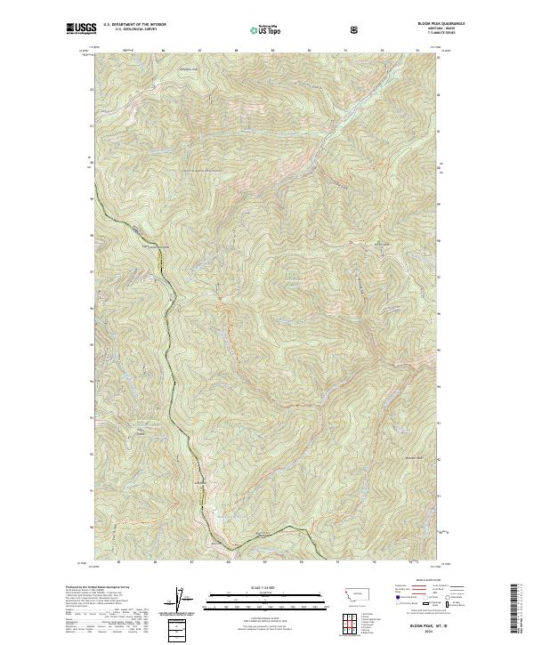 USGS Topographic Map – Bloom Peak