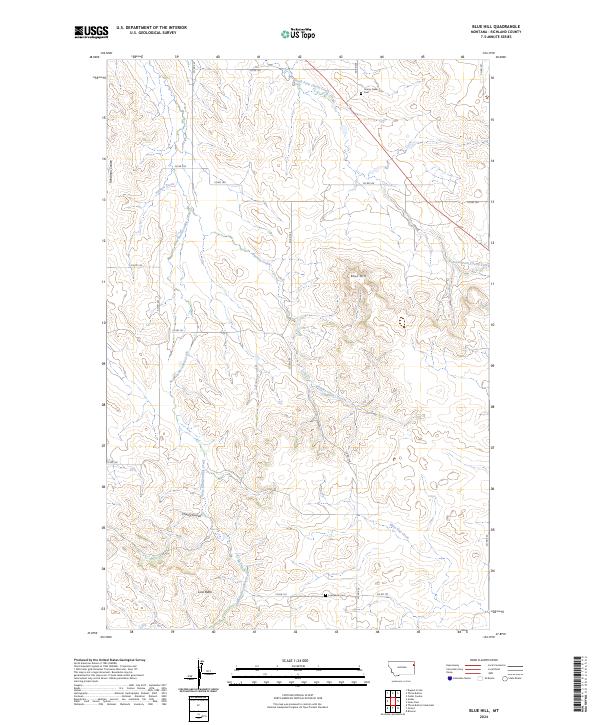 USGS Topographic Map – Blue Hill