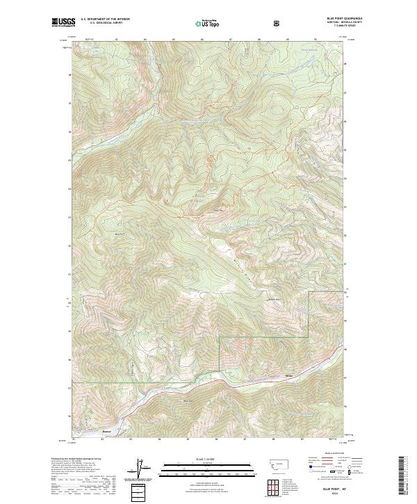 USGS Topographic Map – Blue Point