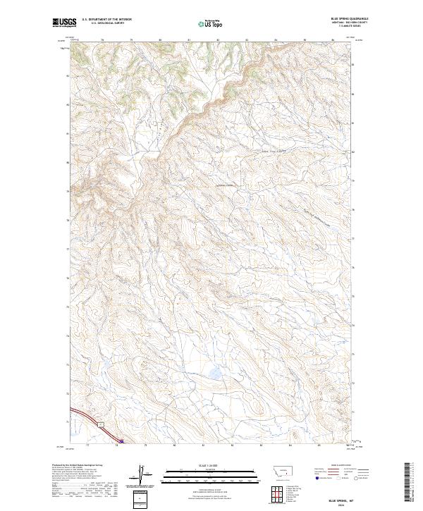USGS Topographic Map – Blue Spring