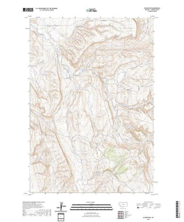 USGS Topographic Map – Bluewater