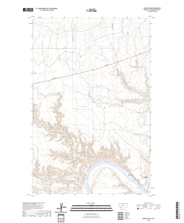 USGS Topographic Map – Boggs Island