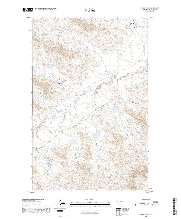USGS Topographic Map – Bomber Coulee