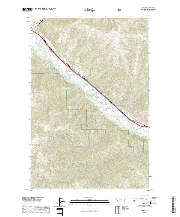 USGS Topographic Map – Bonner