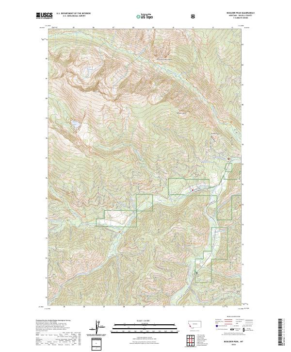 USGS Topographic Map – Boulder Peak