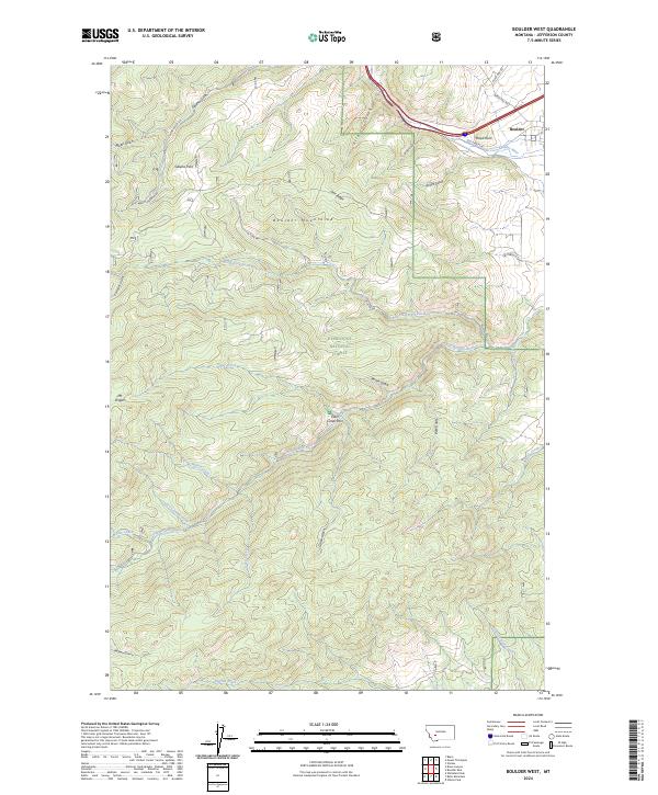 USGS Topographic Map – Boulder West