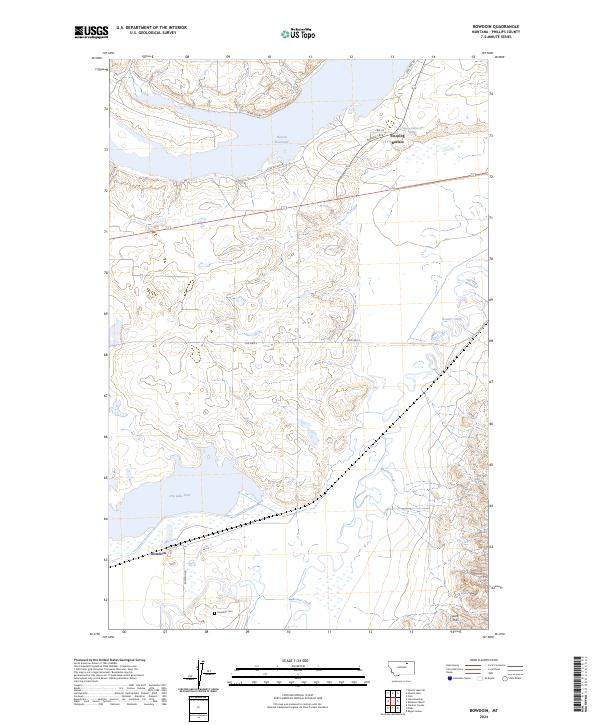 USGS Topographic Map – Bowdoin