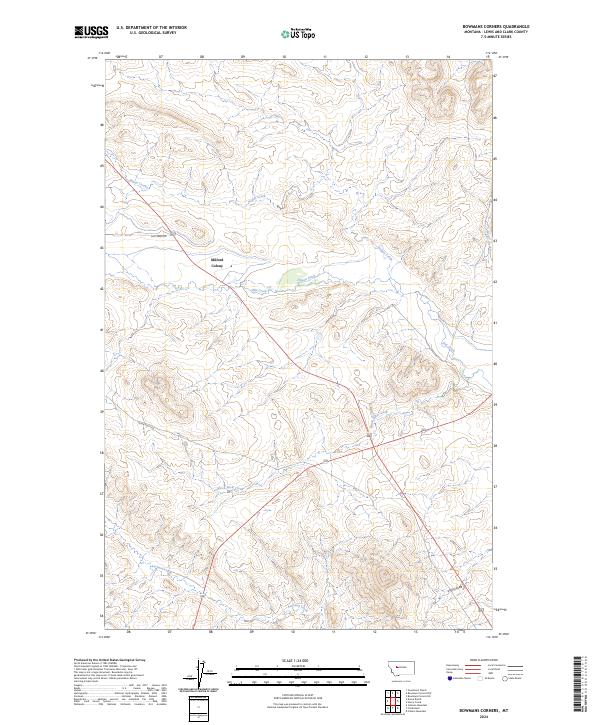 USGS Topographic Map – Bowmans Corners