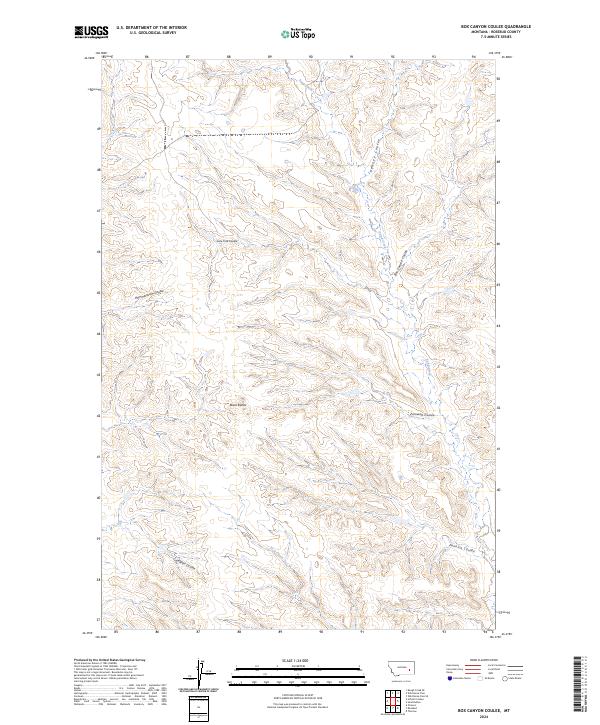 USGS Topographic Map – Box Canyon Coulee
