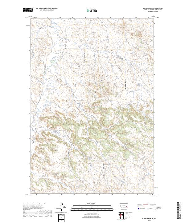 USGS Topographic Map – Box Elder Creek