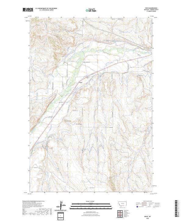 USGS Topographic Map – Boyd