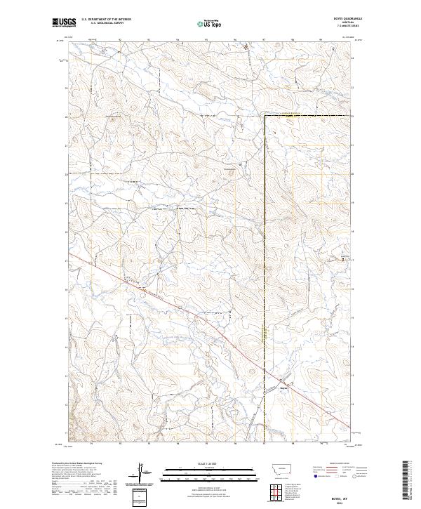 USGS Topographic Map – Boyes