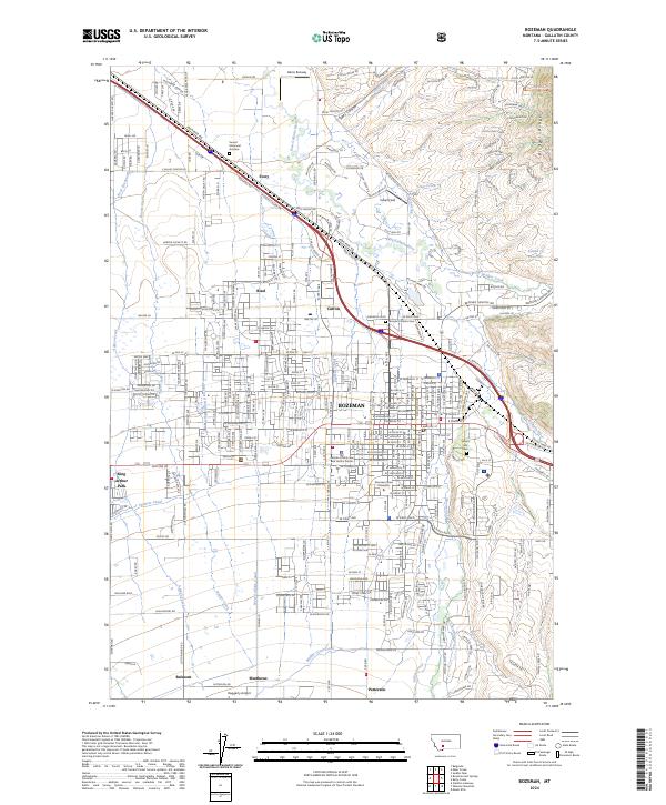 USGS Topographic Map – Bozeman