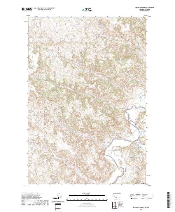 USGS Topographic Map – Bradshaw Creek