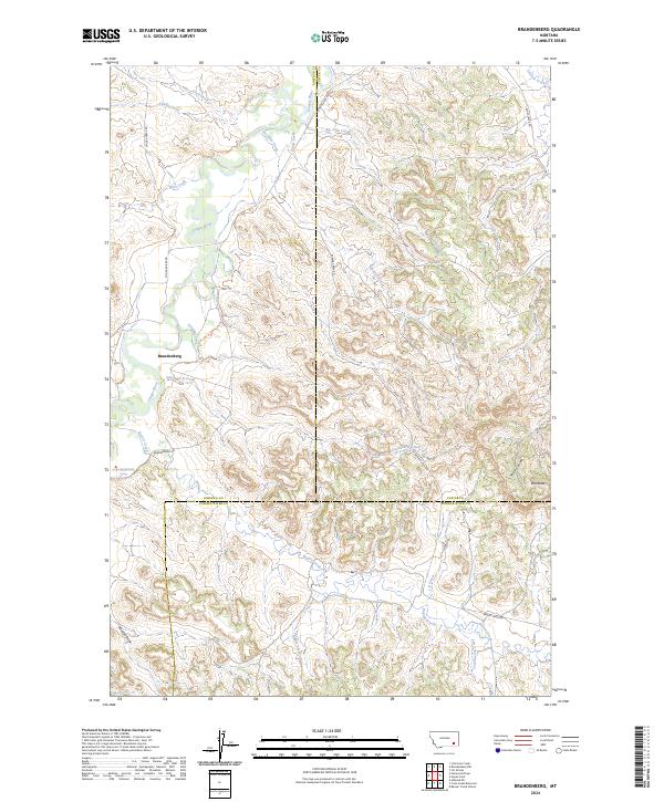 USGS Topographic Map – Brandenberg