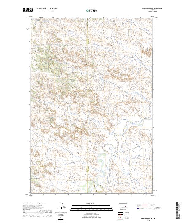 USGS Topographic Map – Brandenberg NW