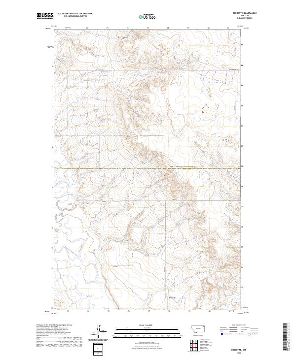 USGS Topographic Map – Bredette