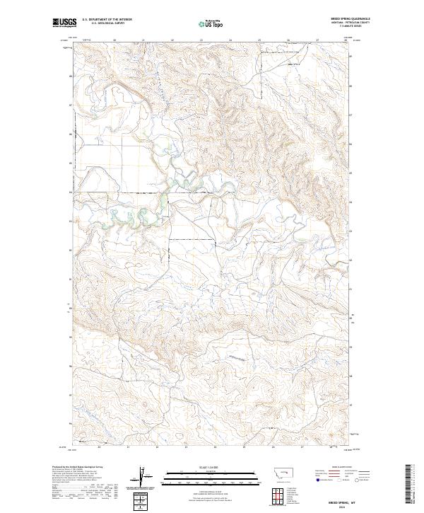 USGS Topographic Map – Breed Spring