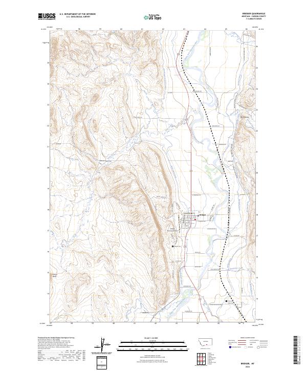 USGS Topographic Map – Bridger
