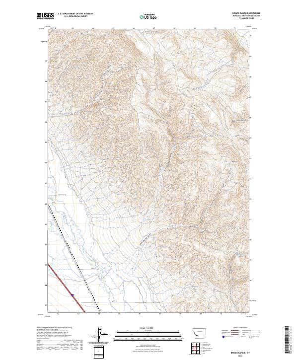 USGS Topographic Map – Briggs Ranch