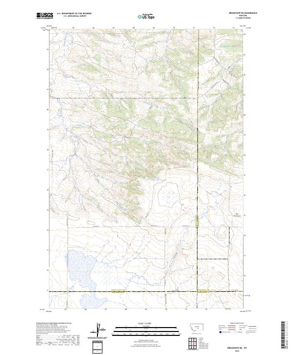 USGS Topographic Map – Broadview NE