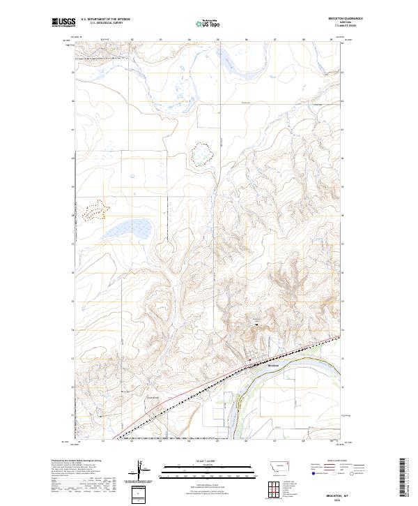 USGS Topographic Map – Brockton
