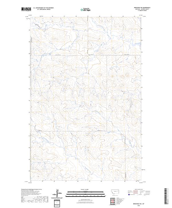 USGS Topographic Map – Brockway NE
