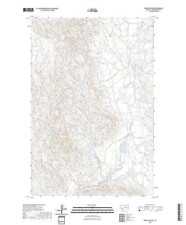 USGS Topographic Map – Brown Coulee