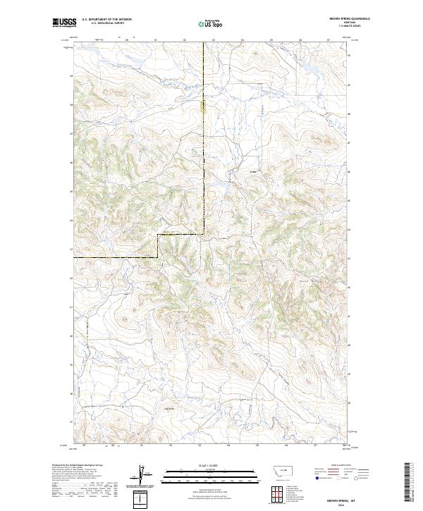 USGS Topographic Map – Brown Spring