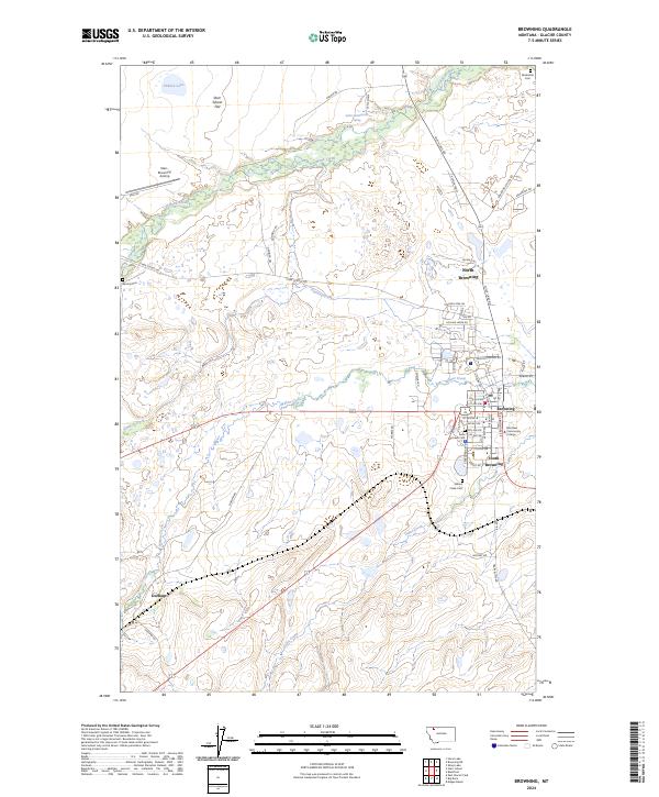 USGS Topographic Map – Browning