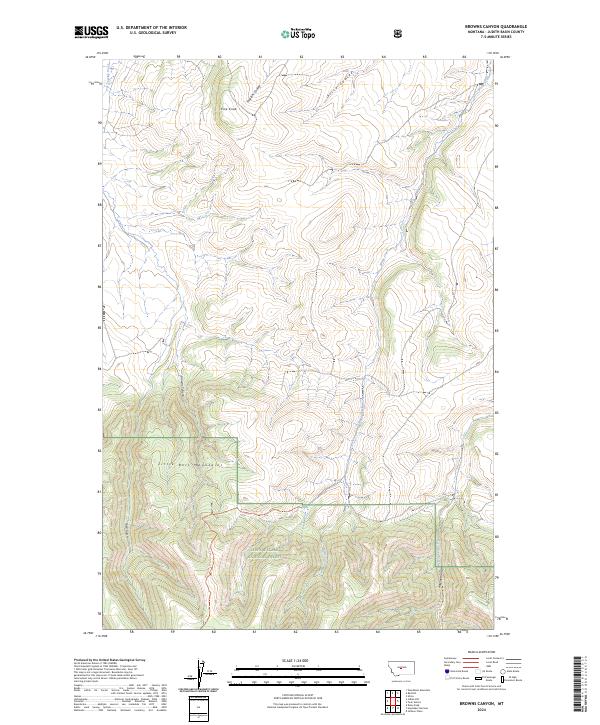 USGS Topographic Map – Browns Canyon