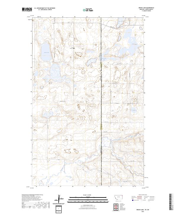 USGS Topographic Map – Brush Lake