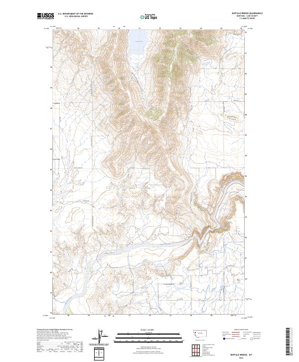 USGS Topographic Map – Buffalo Bridge