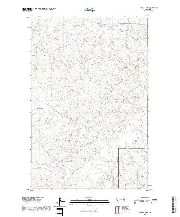USGS Topographic Map – Buffalo Creek