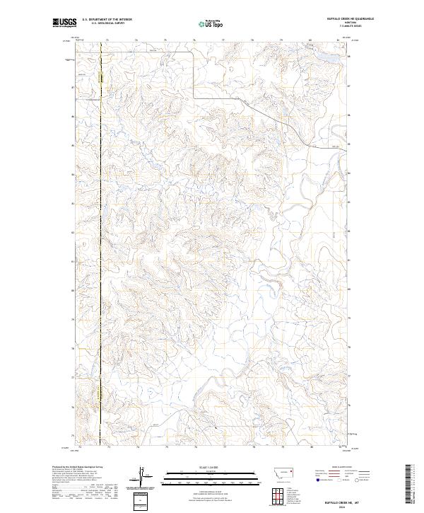 USGS Topographic Map – Buffalo Creek NE
