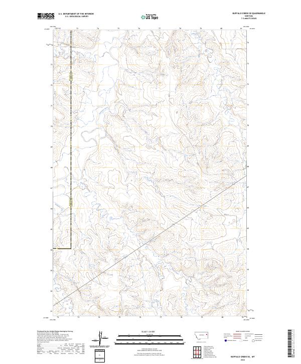USGS Topographic Map – Buffalo Creek SE