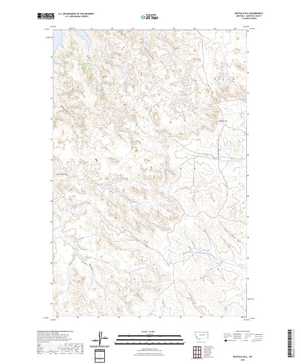 USGS Topographic Map – Buffalo Hill