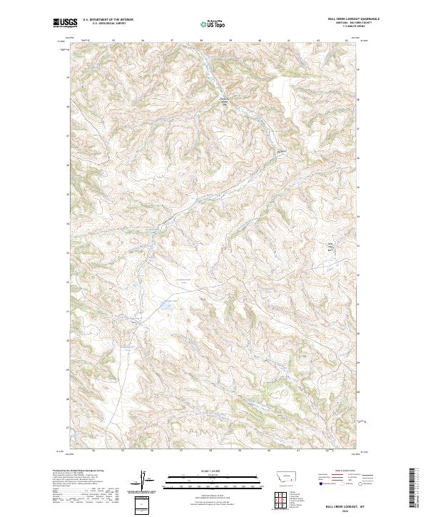 USGS Topographic Map – Bull Creek Lookout