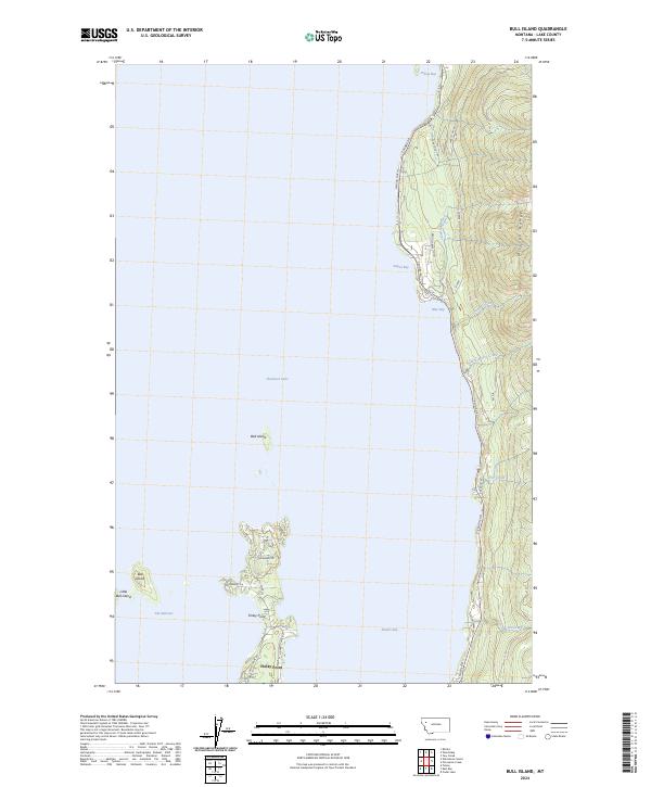 USGS Topographic Map – Bull Island