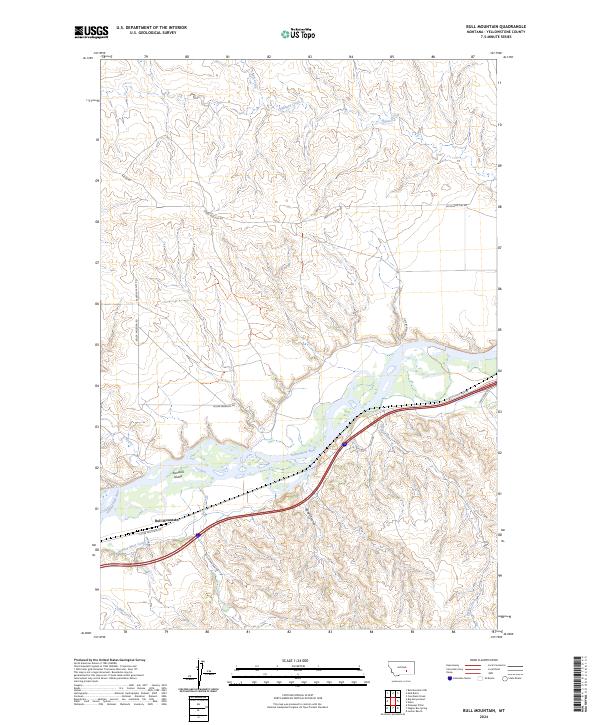 USGS Topographic Map – Bull Mountain