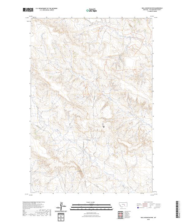 USGS Topographic Map – Bull Mountain NW