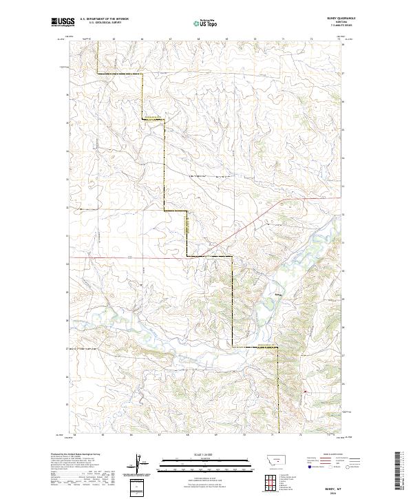 USGS Topographic Map – Bundy