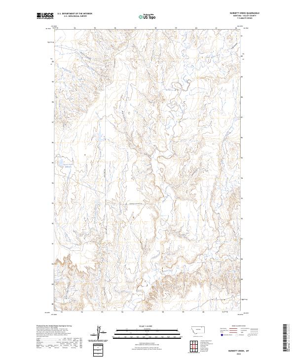 USGS Topographic Map – Burnett Creek
