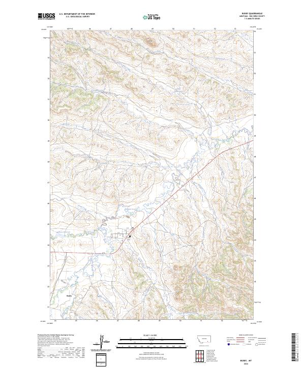 USGS Topographic Map – Busby