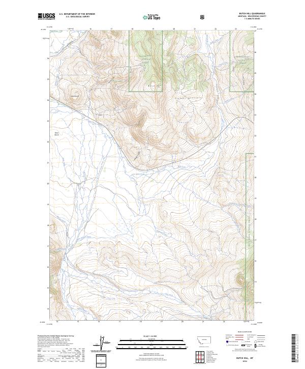 USGS Topographic Map – Butch Hill