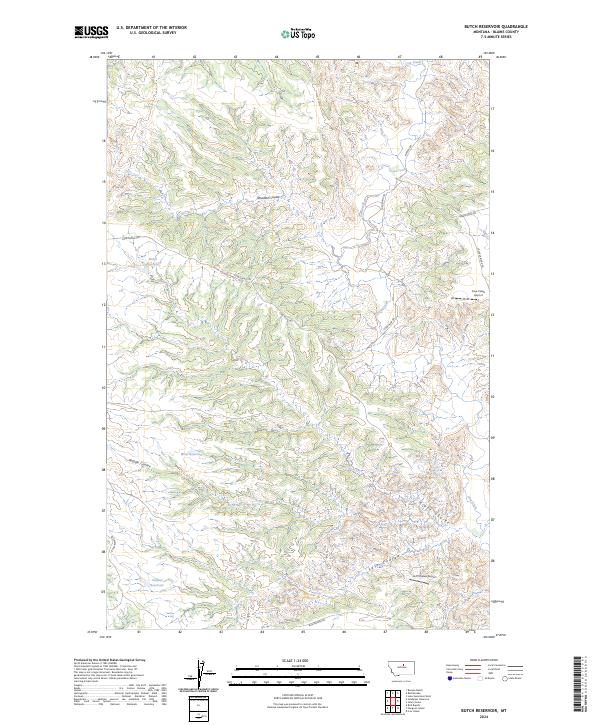 USGS Topographic Map – Butch Reservoir